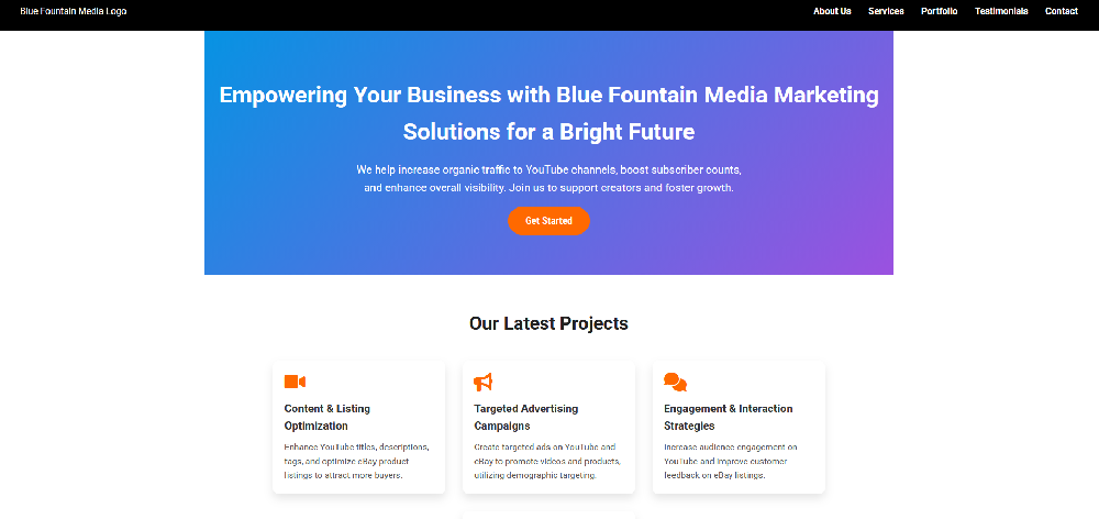Blue Fountain Media Logo